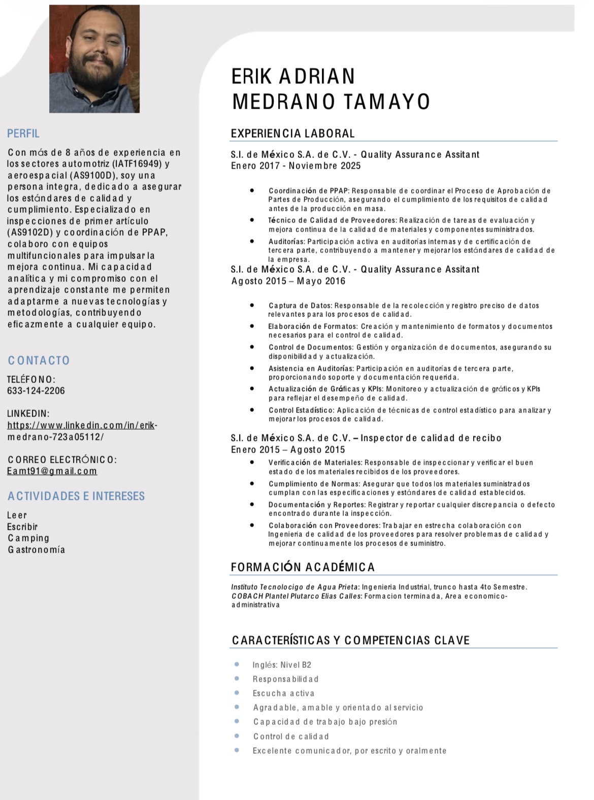 Asistente de calidad