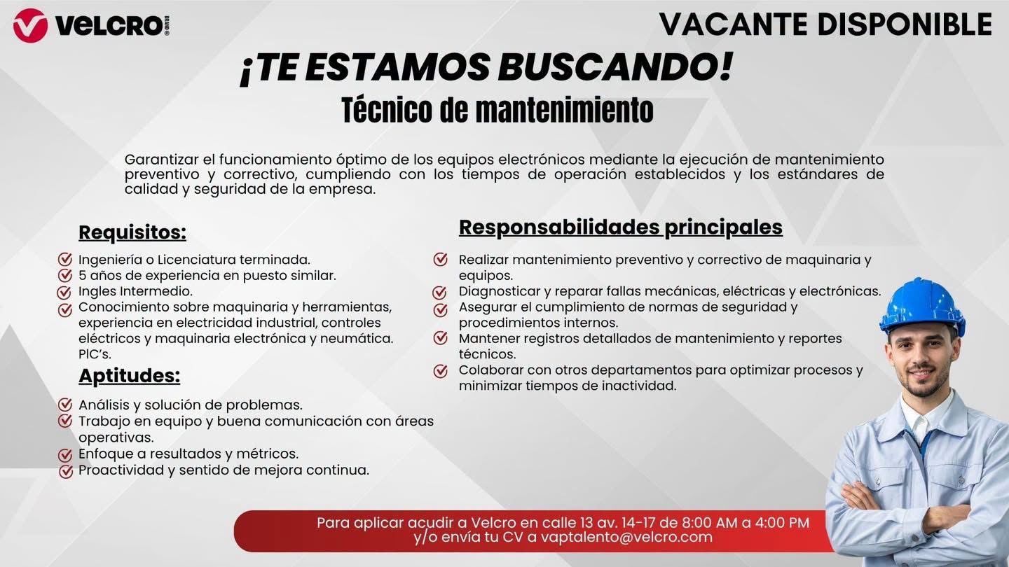 Técnico de mantenimiento