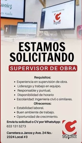 Supervisor de Obra